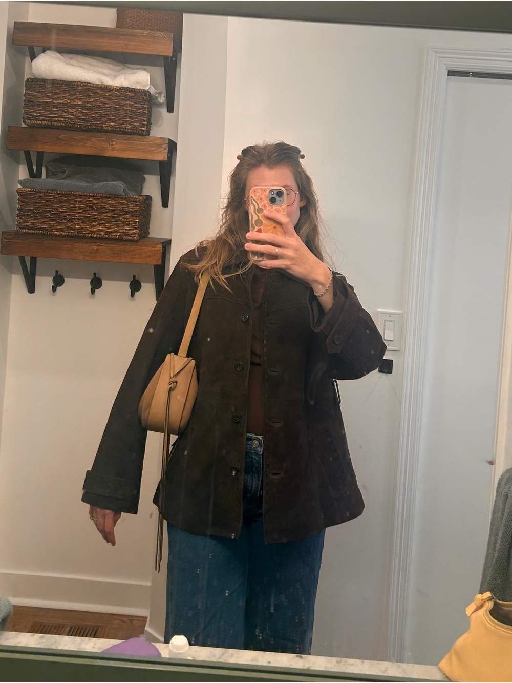 Rouje brown leather jacket